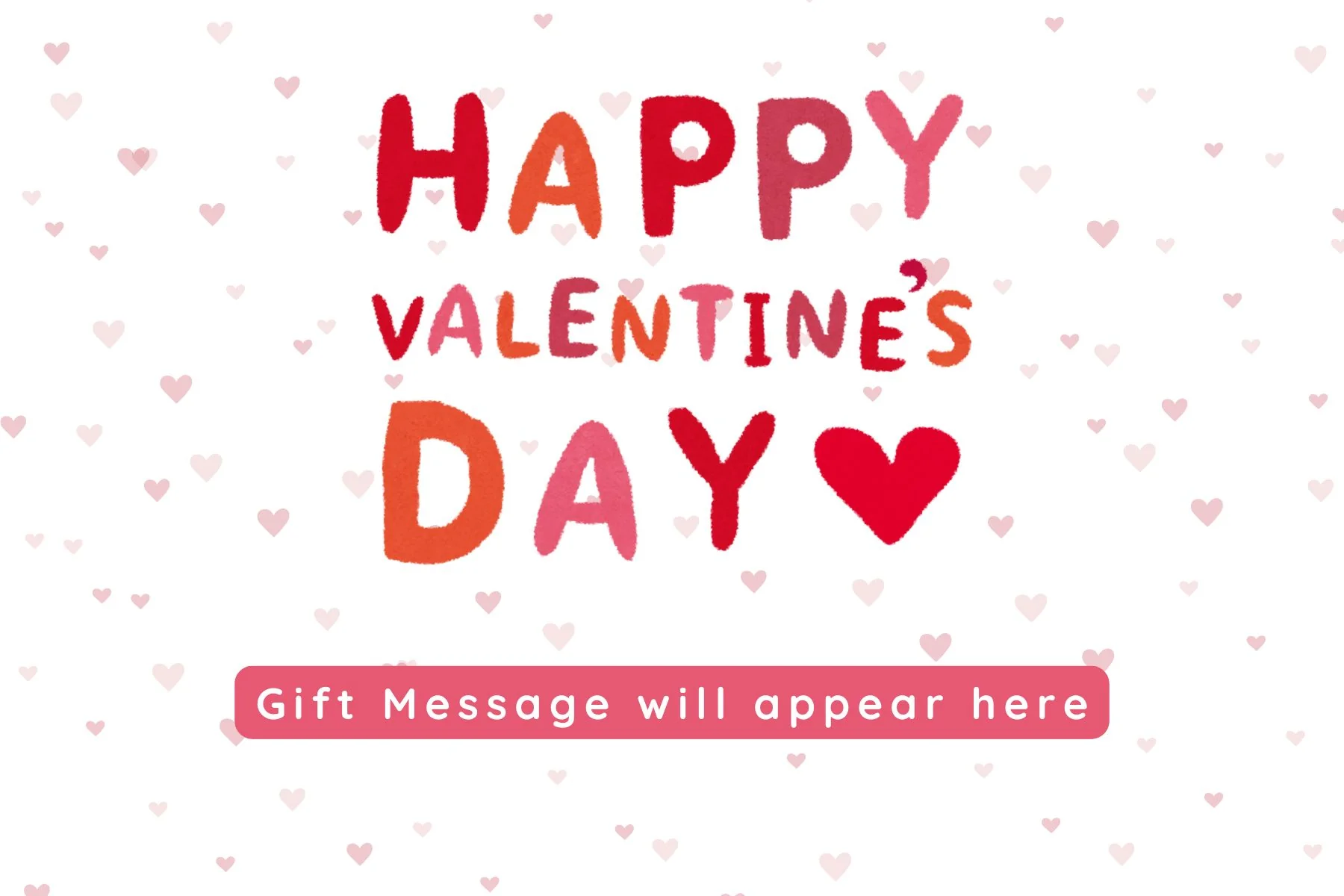 ADD ON ITEM | HAPPY VALENTINES DAY CARD