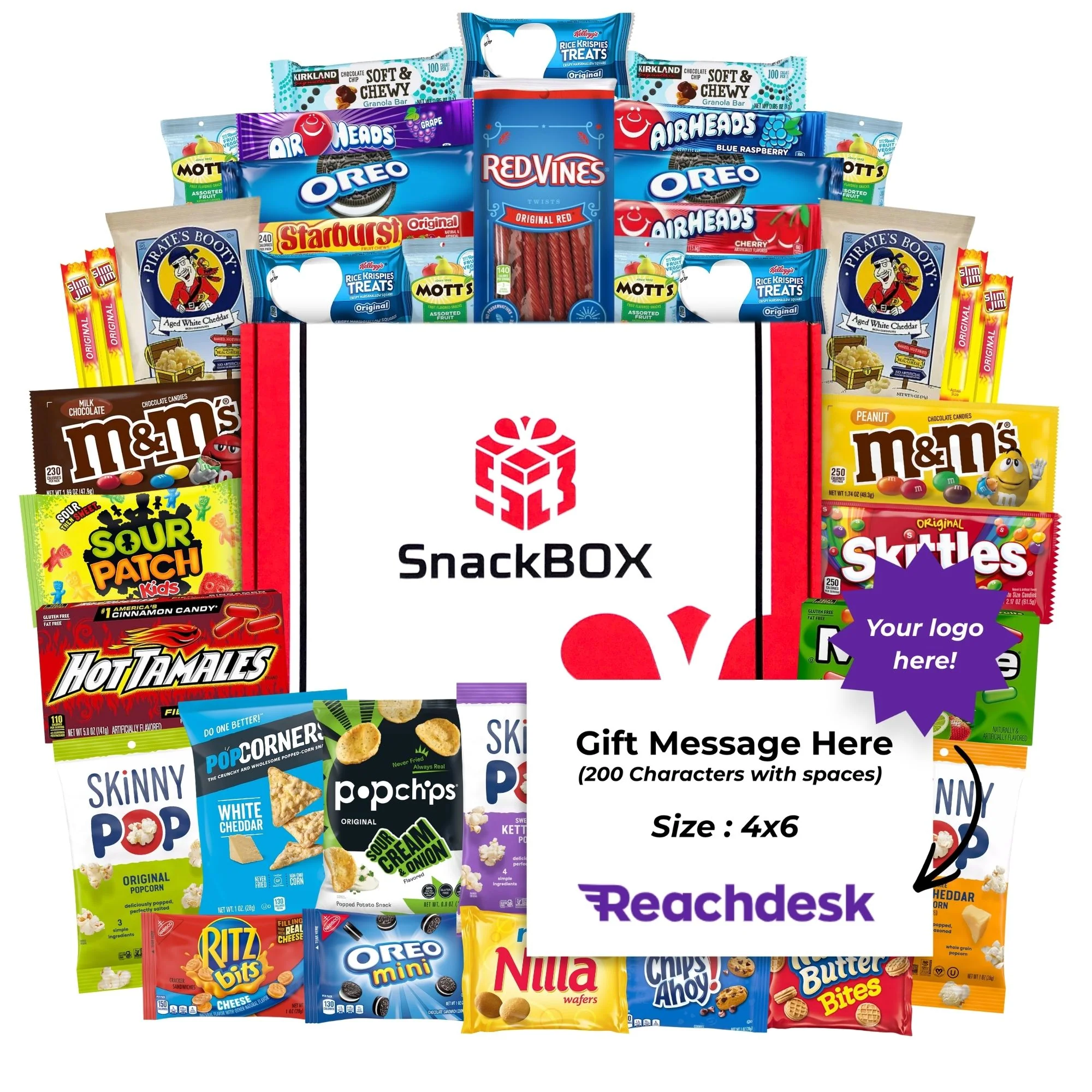 Movie Night Care Package (40 Snacks) + Logo Note Card