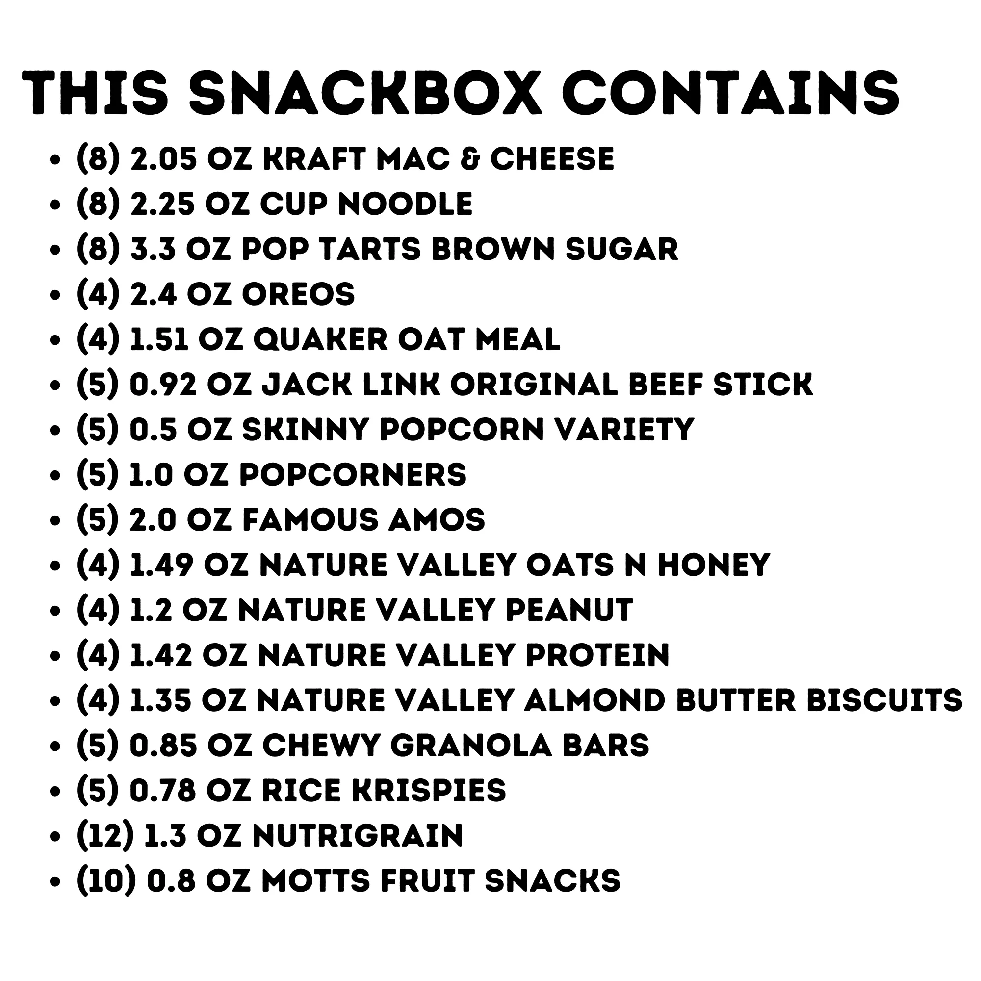 (NEW) Dorm Room Snack and Meal Essentials SnackBOX (100 Snacks) - Image 2