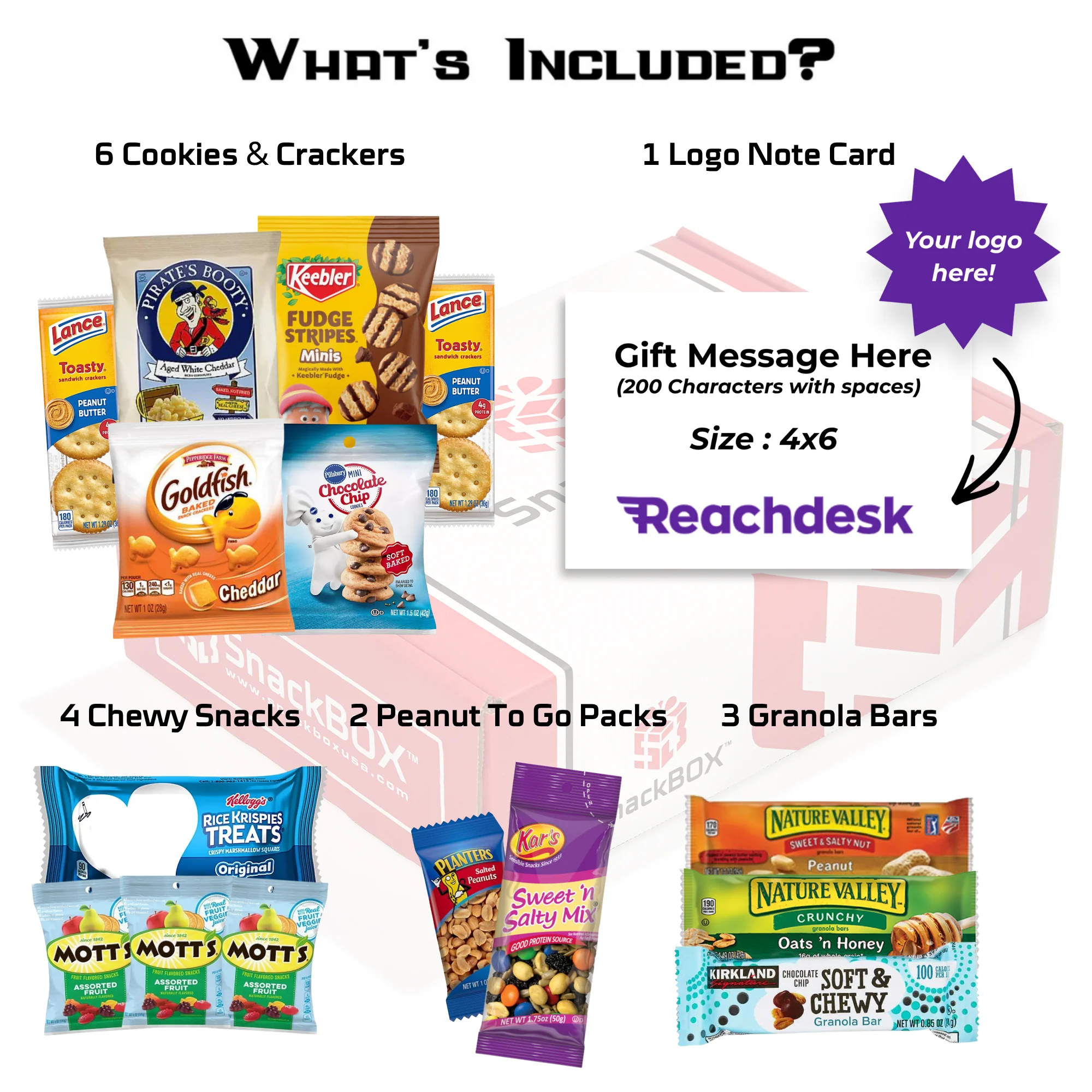 Original Sweet & Salty (15 Snacks) | From SnackBOX + Logo Note Card - Image 2